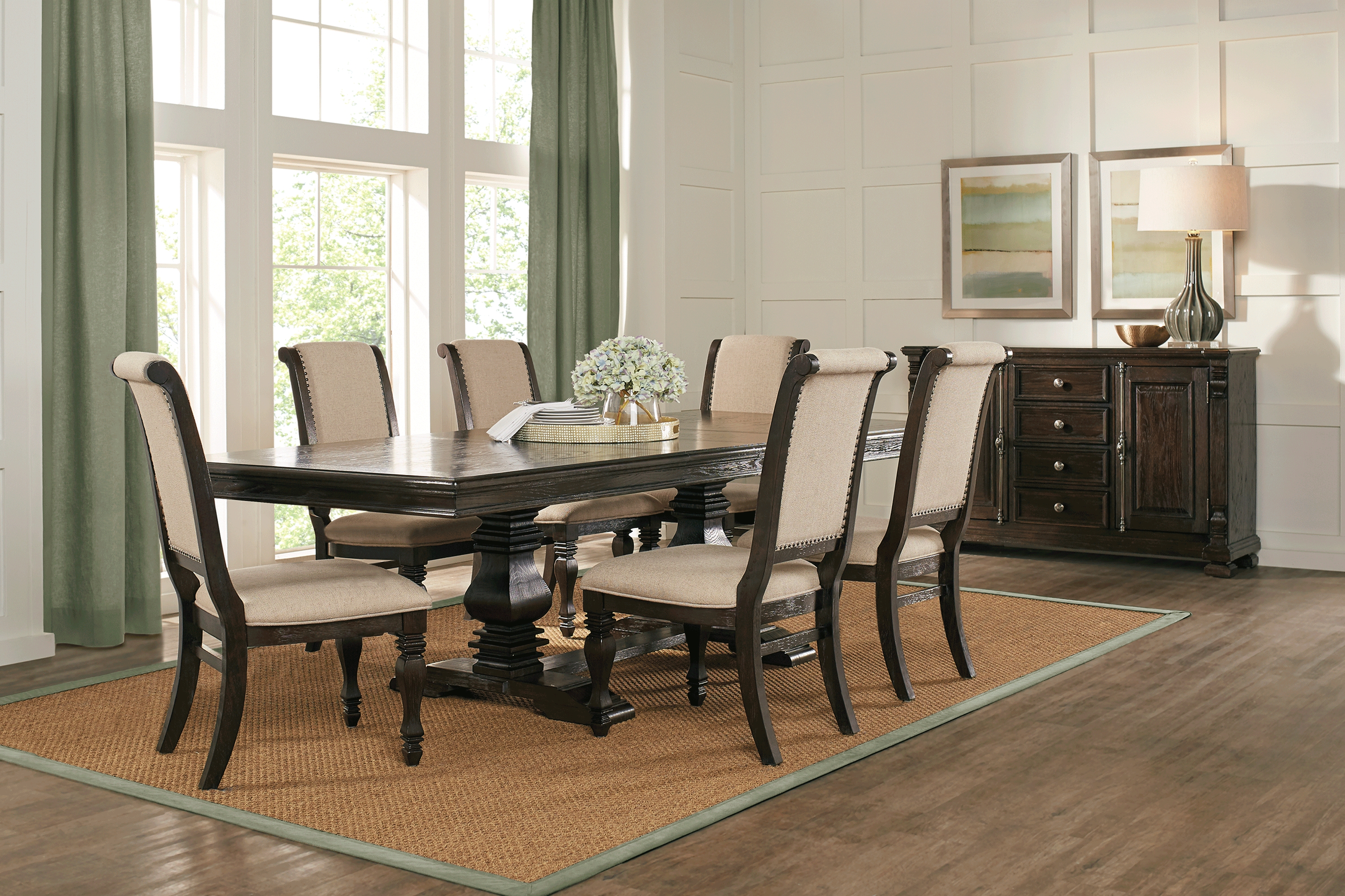 San Luis Oak 5 Pc Rectangle Dining Room - Thumbnail - Image 1