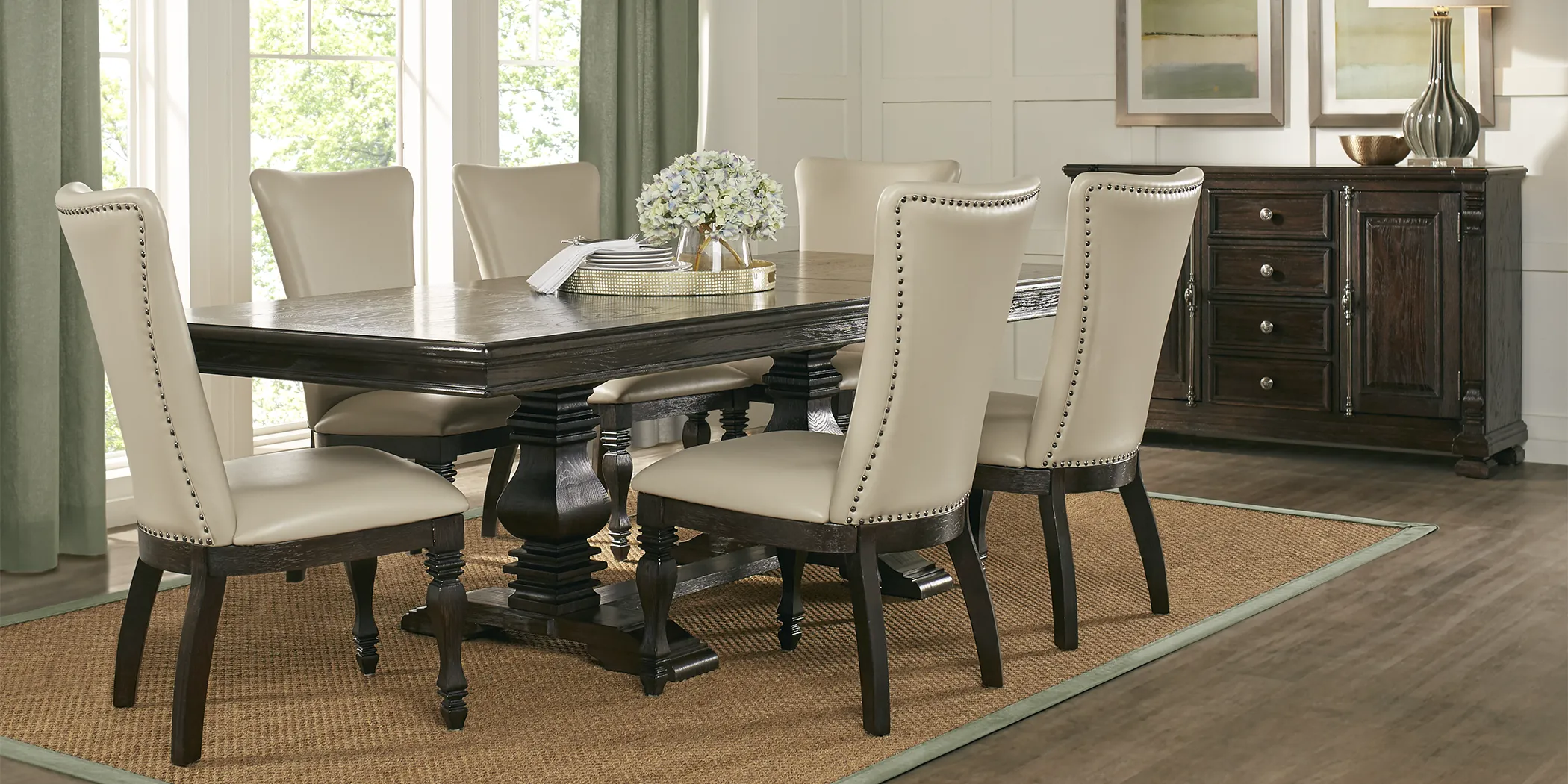 San Luis Oak 7 Pc Rectangle Dining Room - Thumbnail - Image 1