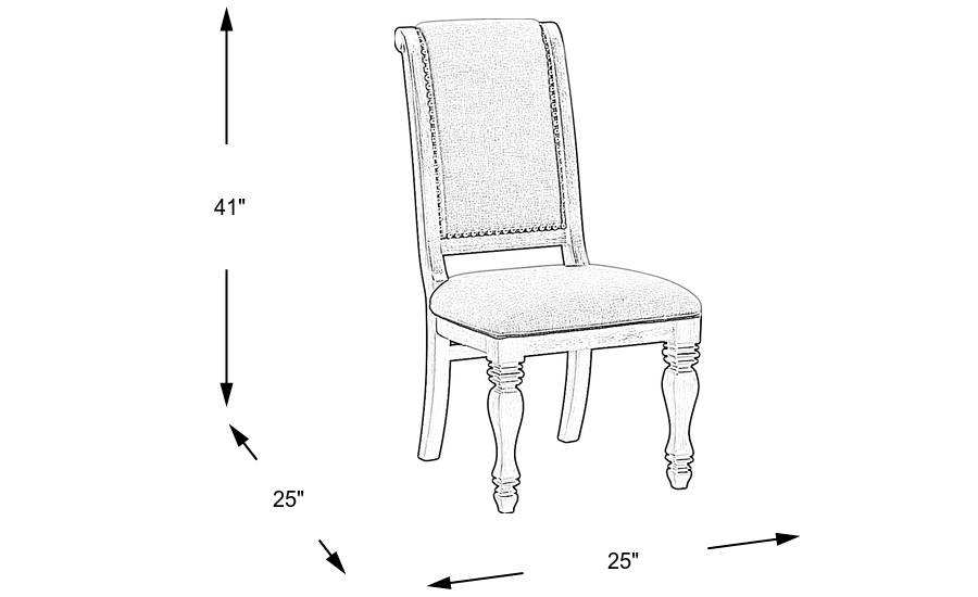 Dimension Image. Please refer to the Dimension Tab on this page for dimension details.