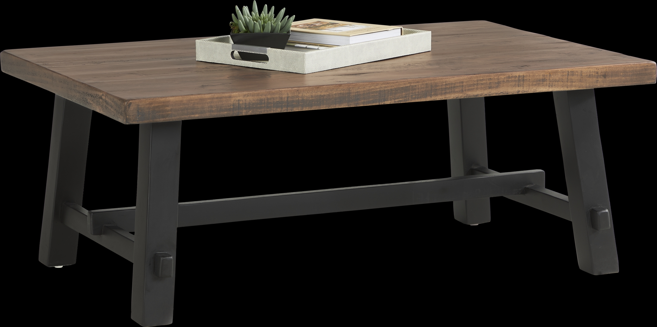 San Mateo Brown Cocktail Table - Thumbnail - Image 2