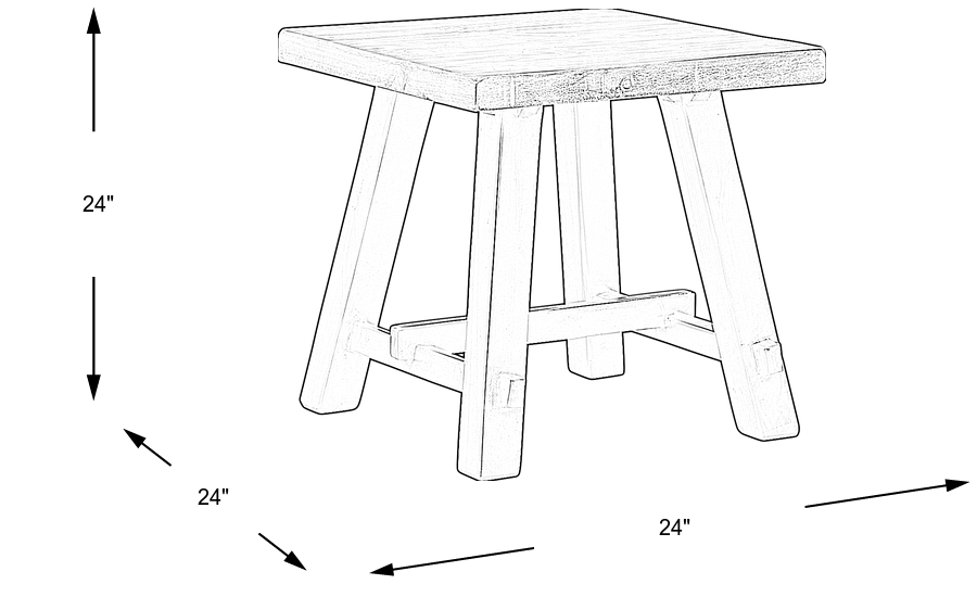 Dimension Image. Please refer to the Dimension Tab on this page for dimension details.
