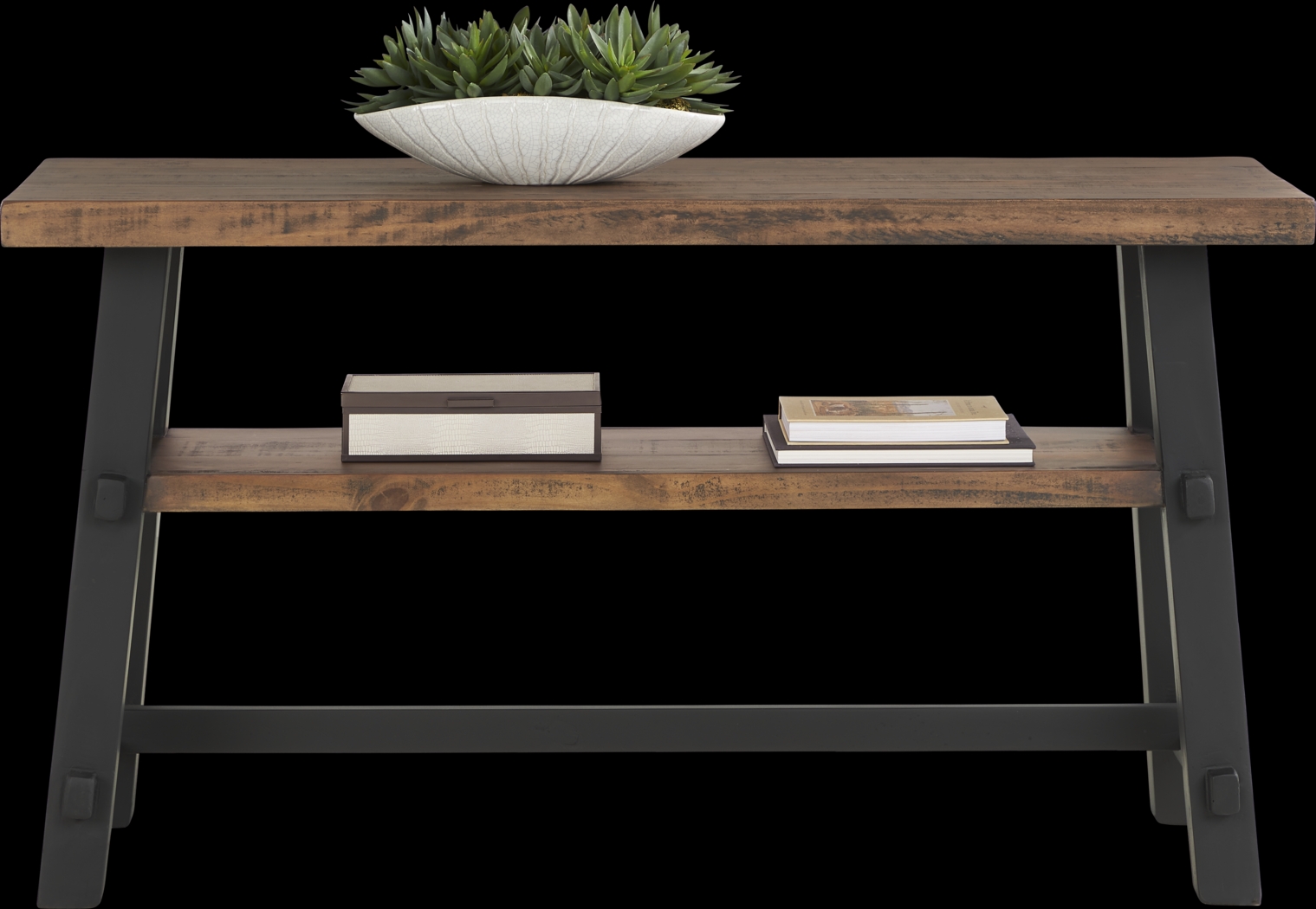 San Mateo Brown Sofa Table - Thumbnail - Image 2