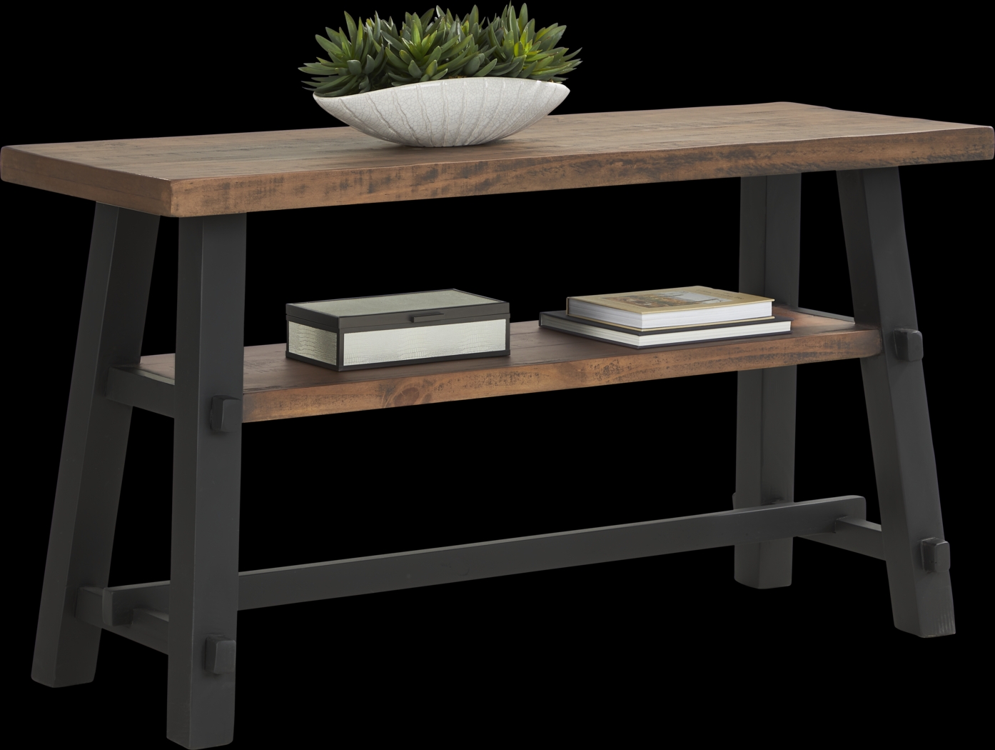 San Mateo Brown Sofa Table - Thumbnail - Image 3
