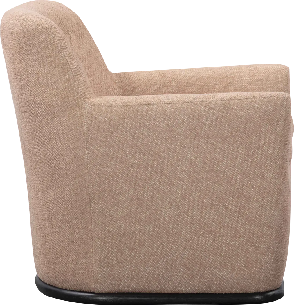 Sanbiens Peach Swivel Accent Chair - Thumbnail - Image 4