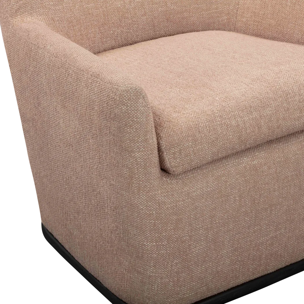 Sanbiens Peach Swivel Accent Chair - Thumbnail - Image 6