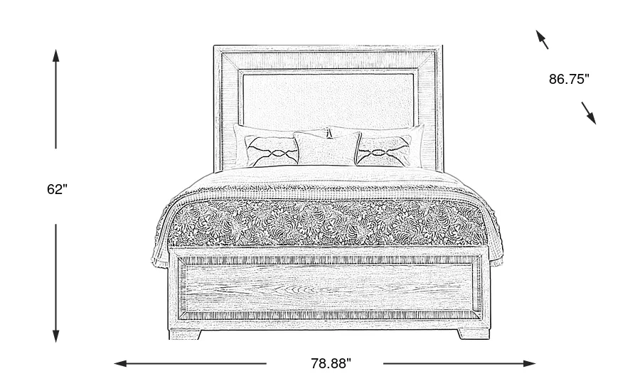 Dimension Image. Please refer to the Dimension Tab on this page for dimension details.