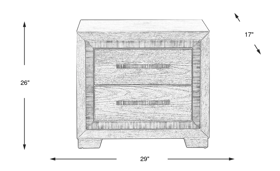 Dimension Image. Please refer to the Dimension Tab on this page for dimension details.