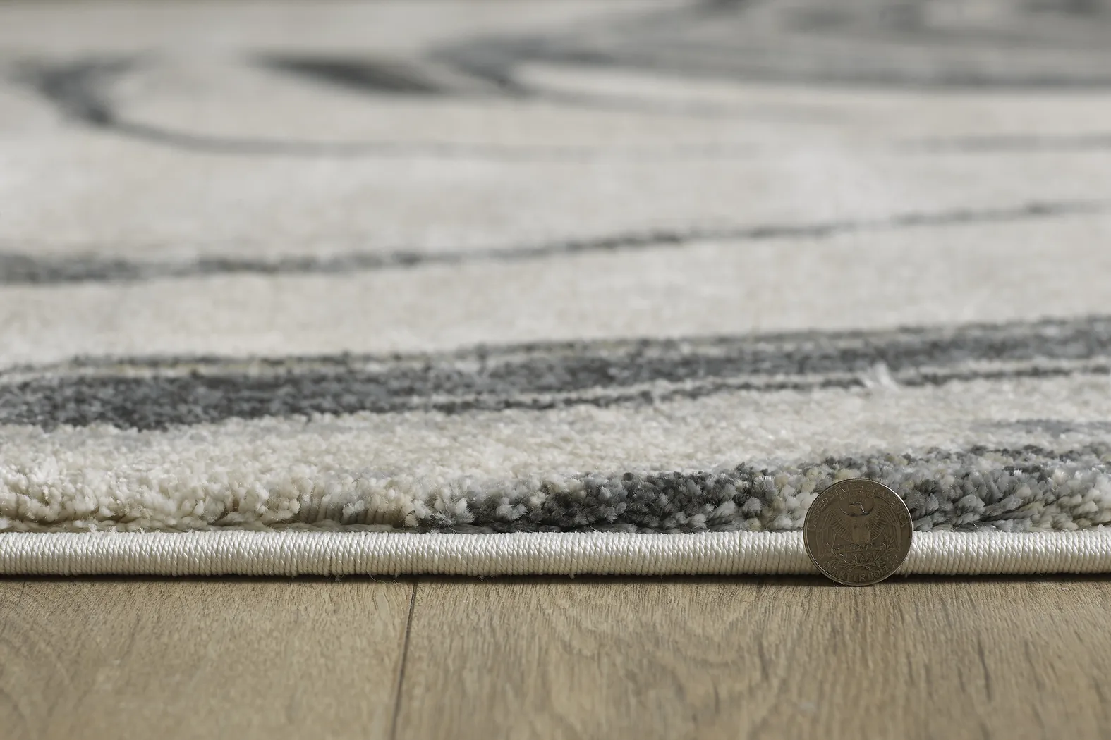 Sand Ribbons Ivory 8'10 x 13' Rug - Thumbnail - Image 4