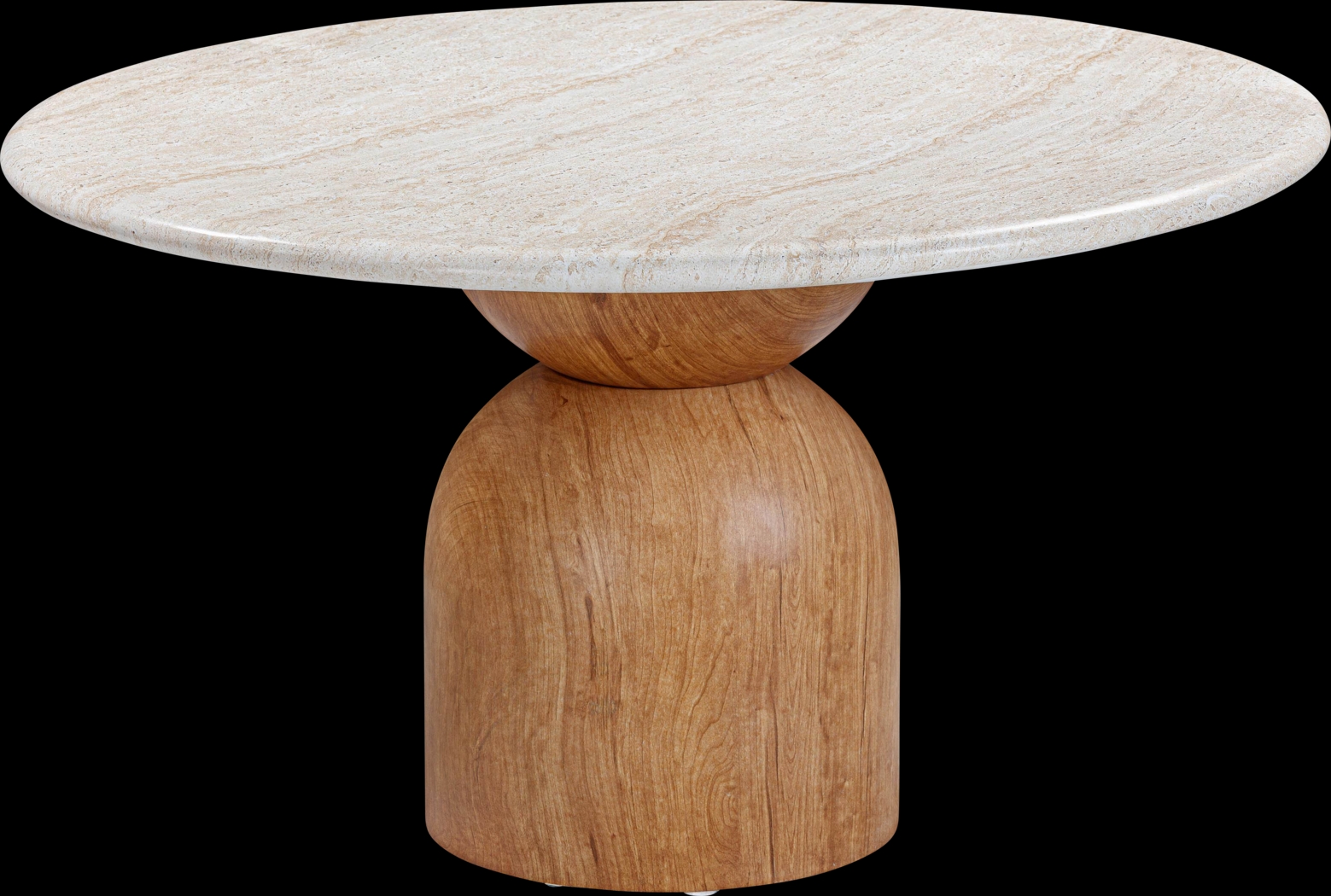 Sandeep Brown Round Dining Table - Thumbnail - Image 3