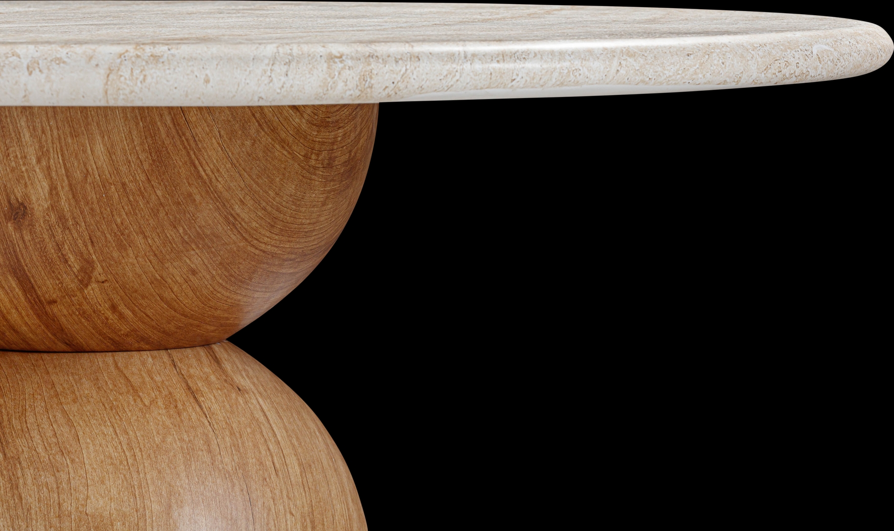 Sandeep Brown Round Dining Table - Thumbnail - Image 4