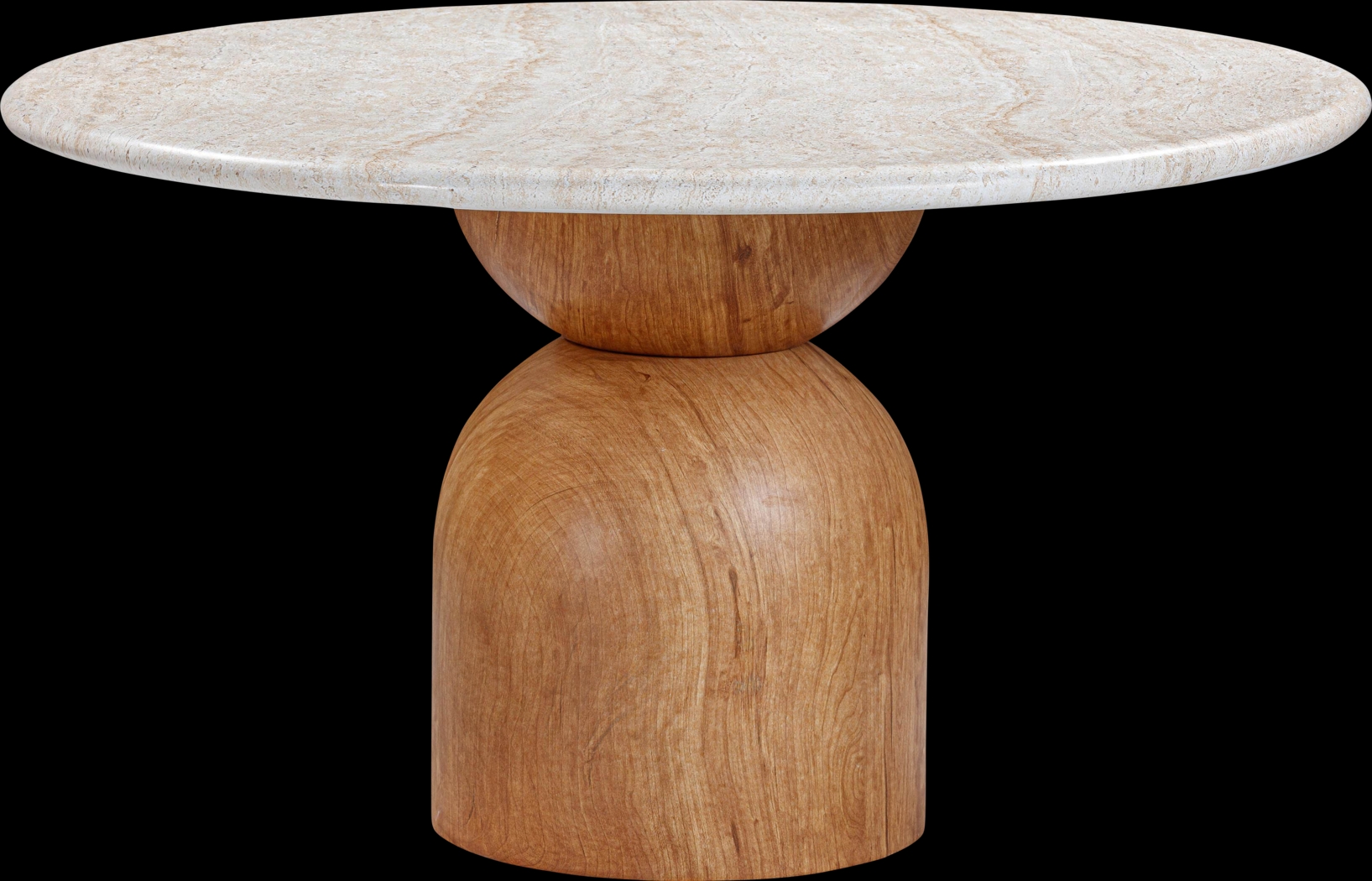 Sandeep Brown Round Dining Table - Thumbnail - Image 1