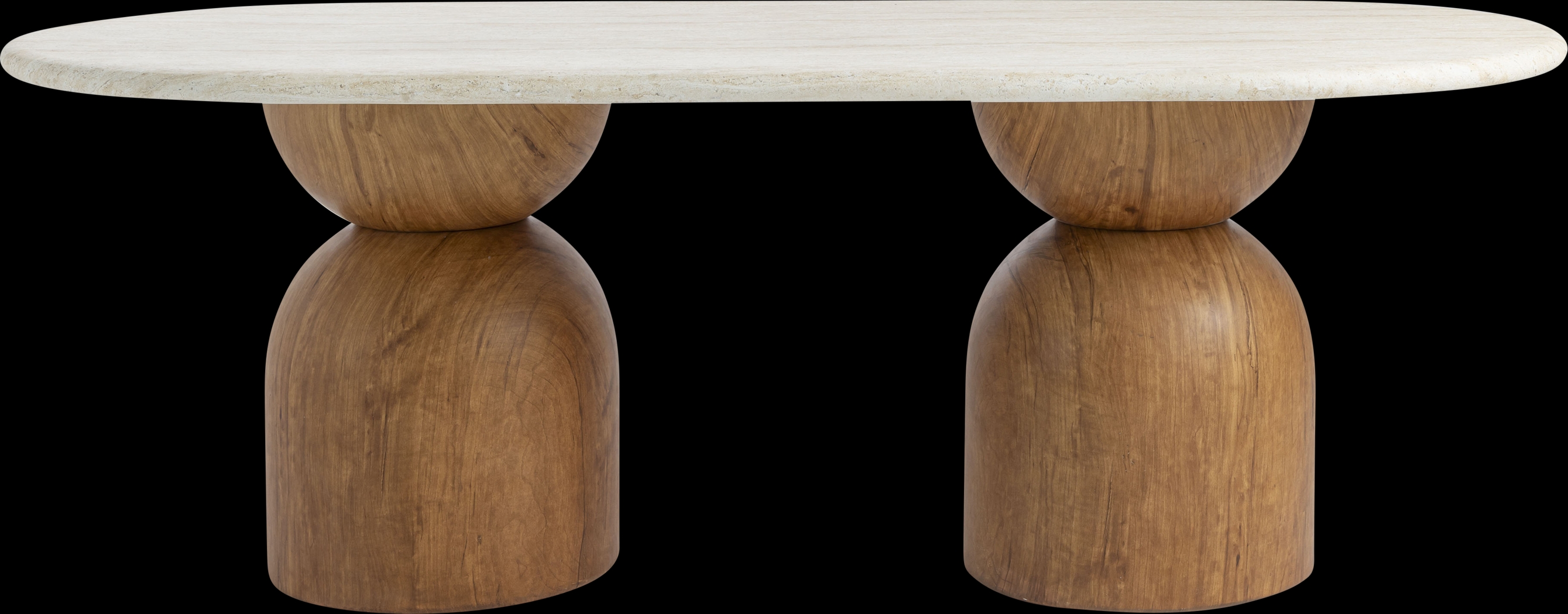 Sandeep Brown Oval Dining Table - Thumbnail - Image 2