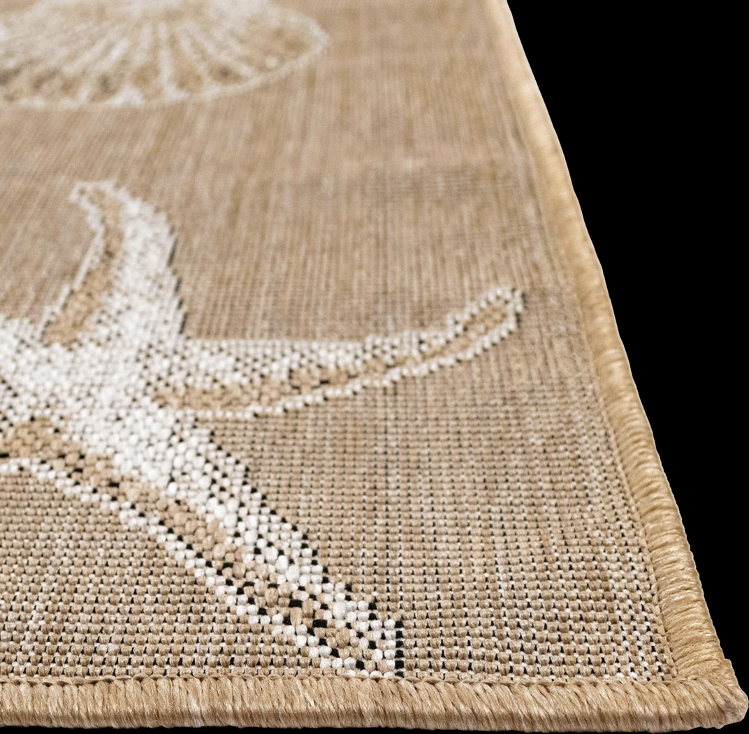 Sandfoot Point Sand 4'10 x 7'6 Indoor/Outdoor Rug - Thumbnail - Image 5