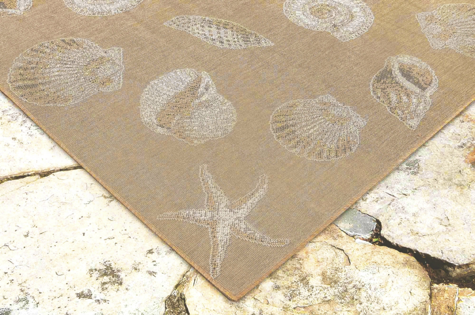 Sandfoot Point Sand 7'10 x 9'10 Indoor/Outdoor Rug - Thumbnail - Image 6