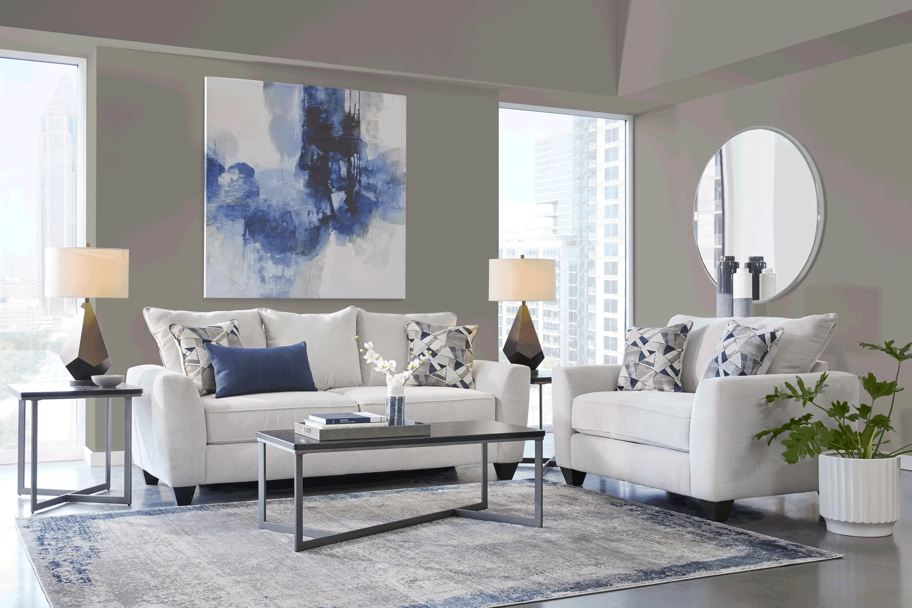 Sandia Heights Beige 2 Pc Living Room - Thumbnail - Image 1