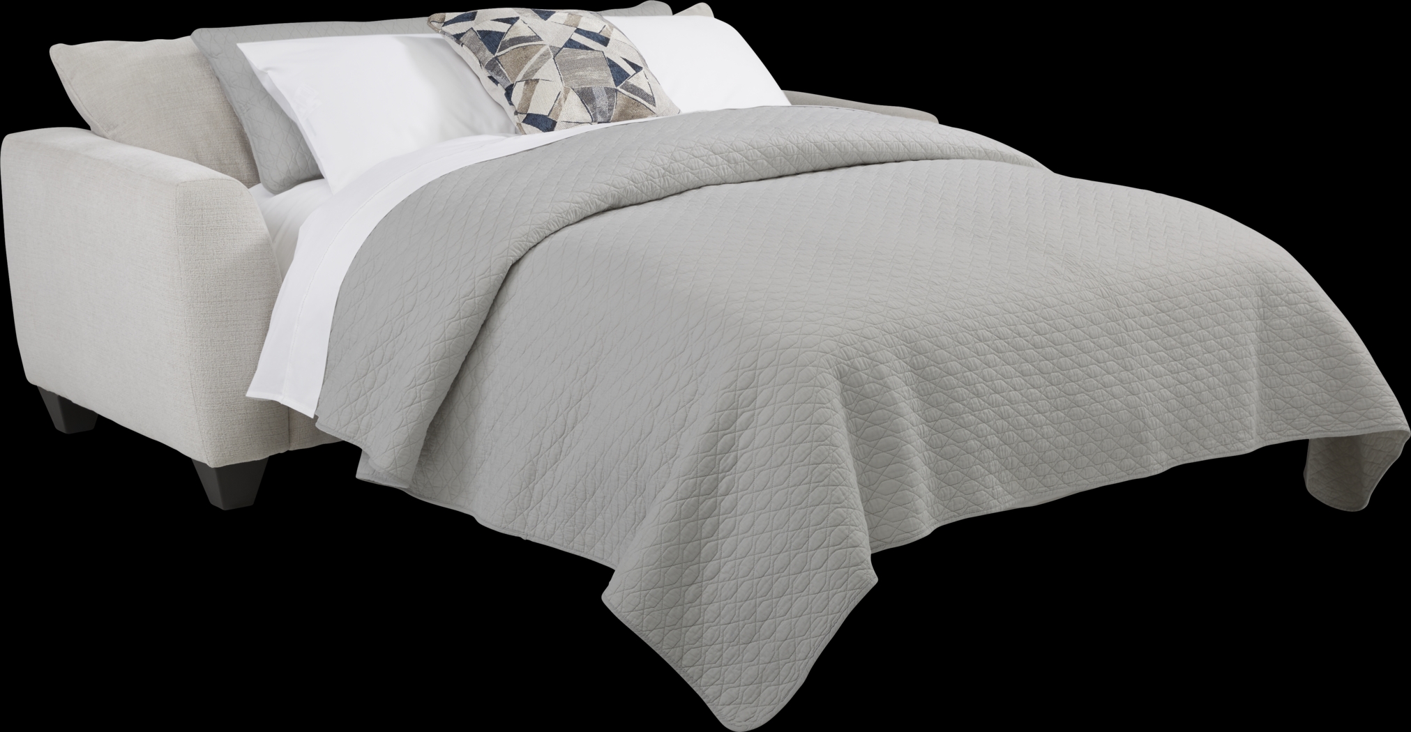 Sandia Heights Beige Sleeper Loveseat - Thumbnail - Image 2