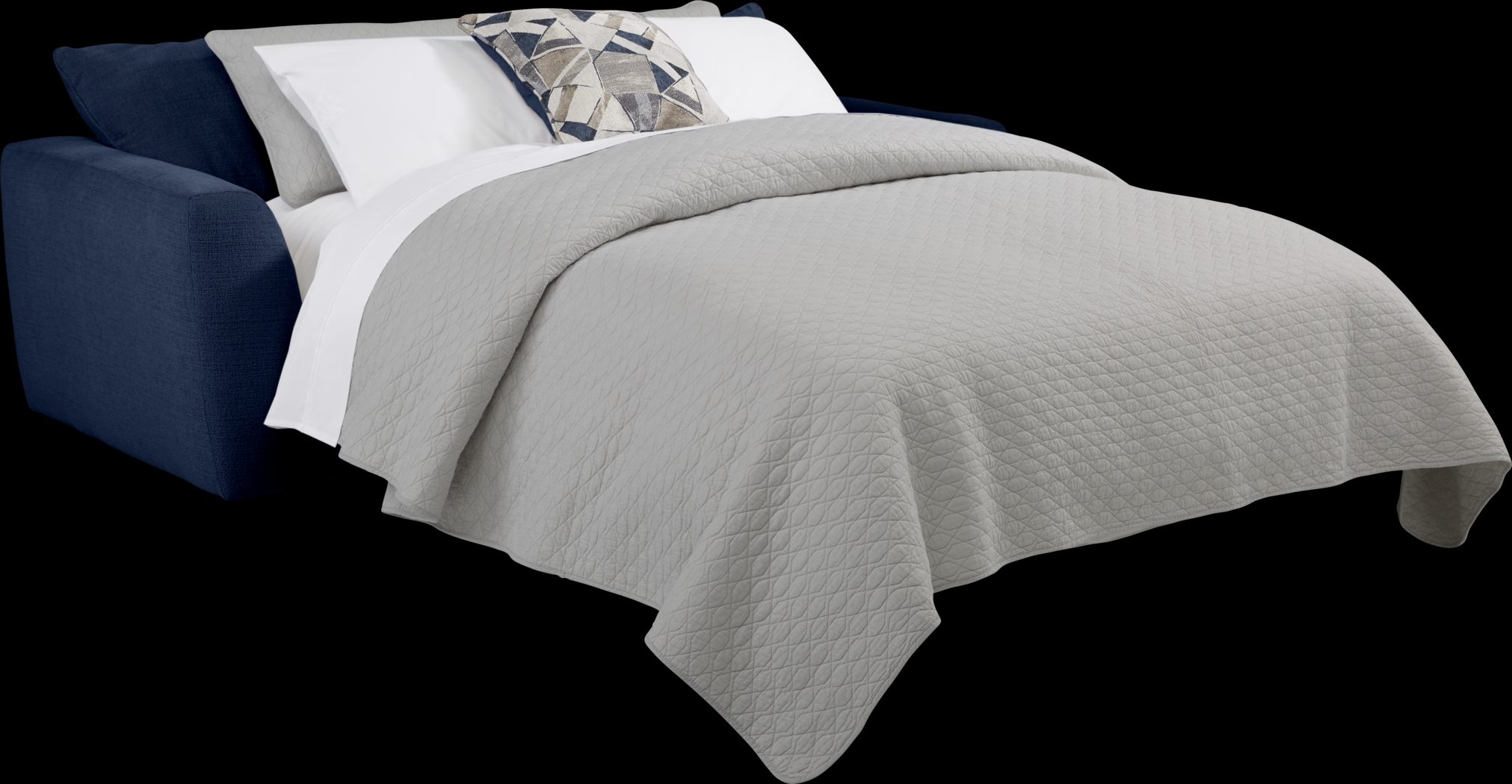 Sandia Heights Blue Sleeper Loveseat - Thumbnail - Image 2