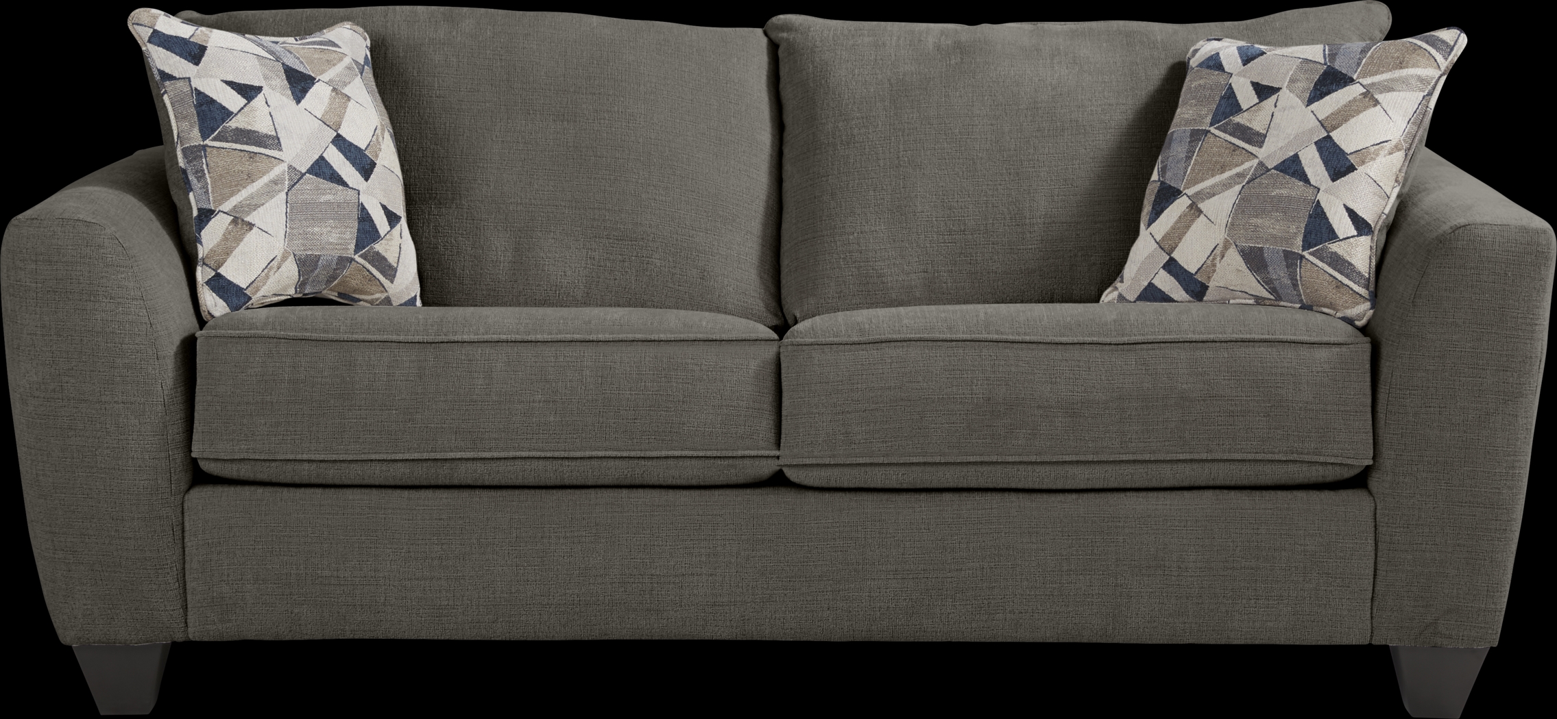 Sandia Heights Gray Gel Foam Sleeper Loveseat - Thumbnail - Image 1