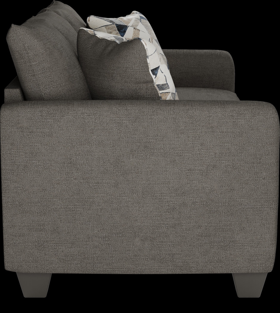 Sandia Heights Gray 7 Pc Living Room with Gel Foam Sleeper Sofa - Thumbnail - Image 5