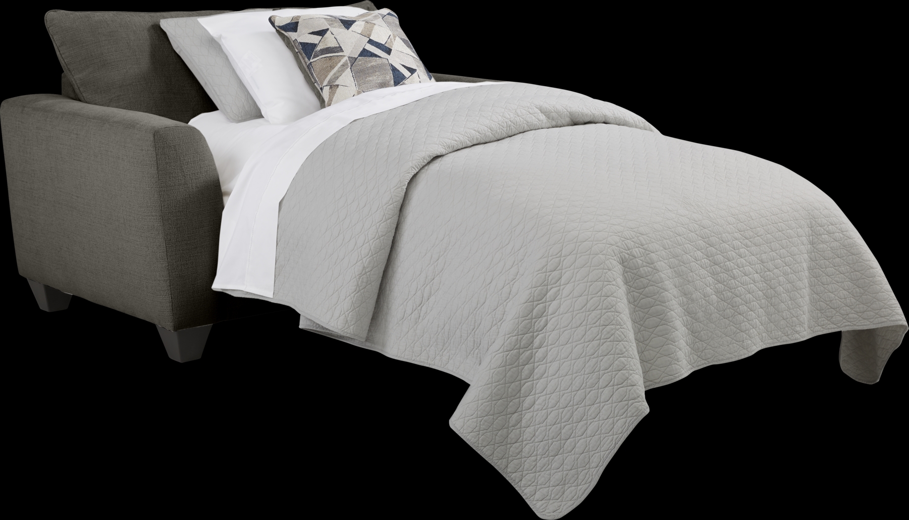 Sandia Heights Gray Sleeper Chair - Thumbnail - Image 3