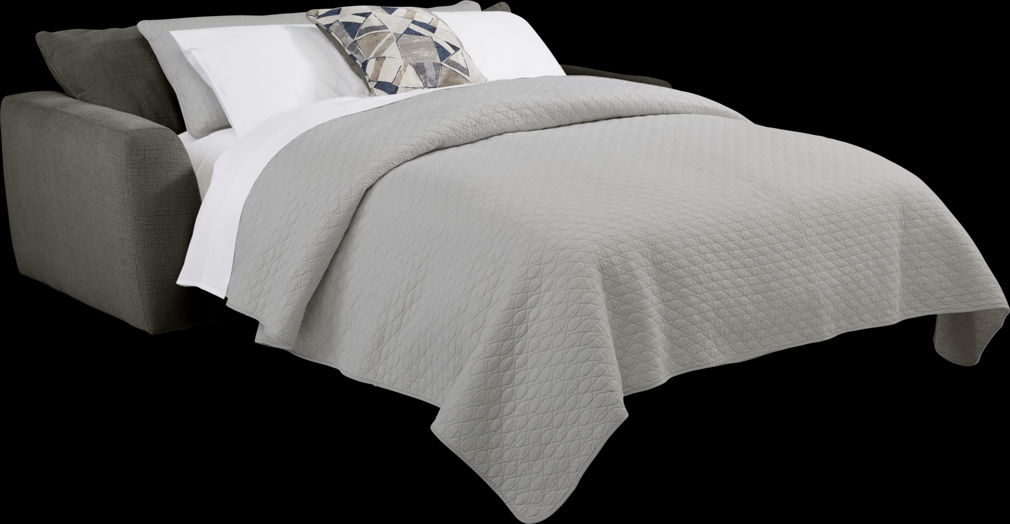 Sandia Heights Gray Sleeper Loveseat - Thumbnail - Image 2