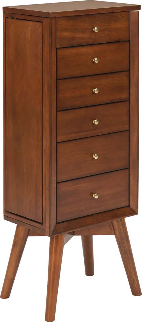 Sandida Brown Jewelry Armoire - Thumbnail - Image 1