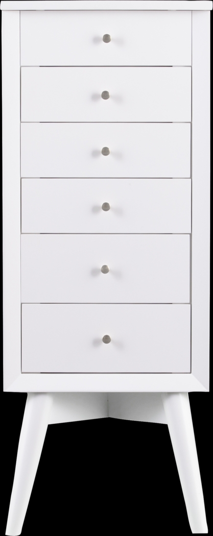 Sandida White Jewelry Armoire - Thumbnail - Image 3