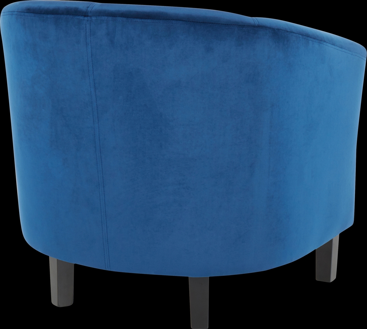 Sandifer Blue Accent Chair - Thumbnail - Image 3