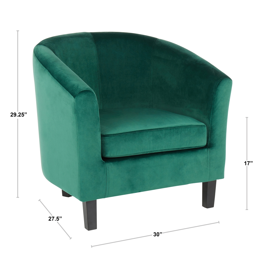 Sandifer Blue Accent Chair - Thumbnail - Image 9