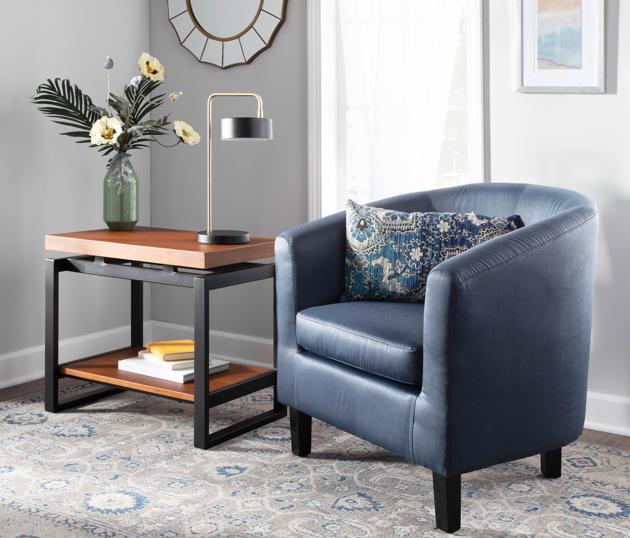 Sandifer Gray Accent Chair - Thumbnail - Image 8