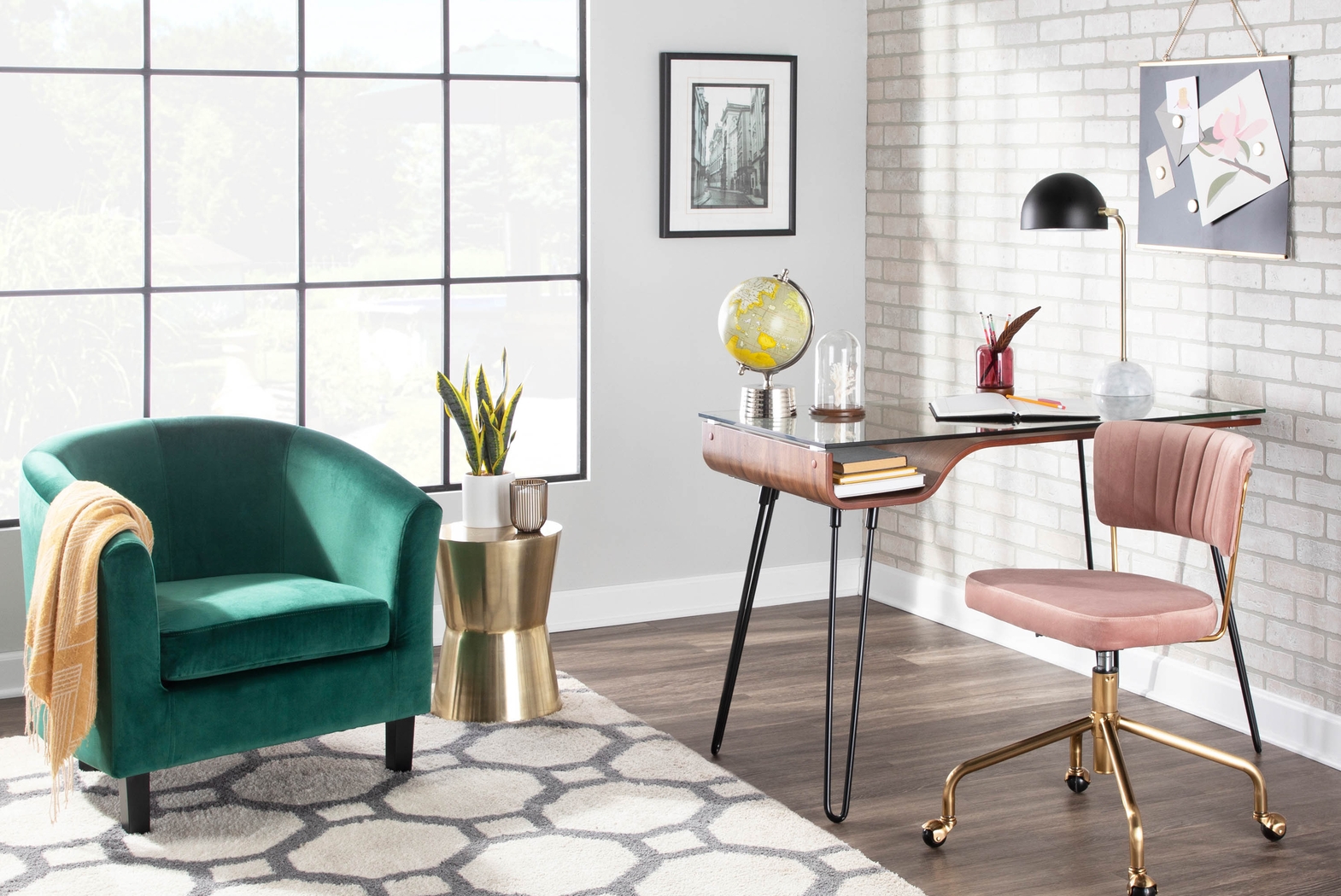 Sandifer Green Accent Chair - Thumbnail - Image 8