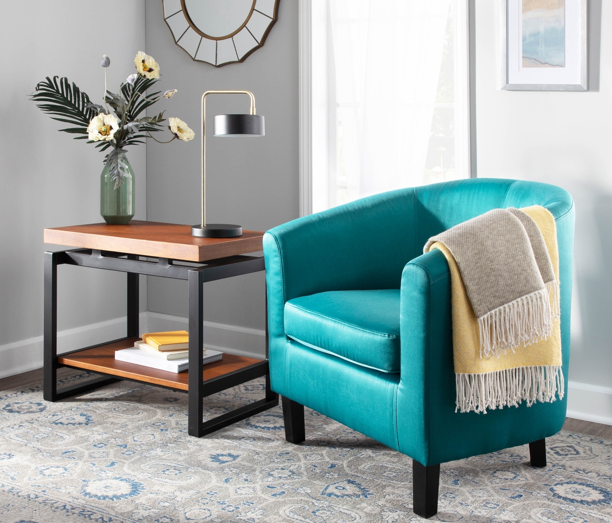 Sandifer Seafoam Accent Chair - Thumbnail - Image 8