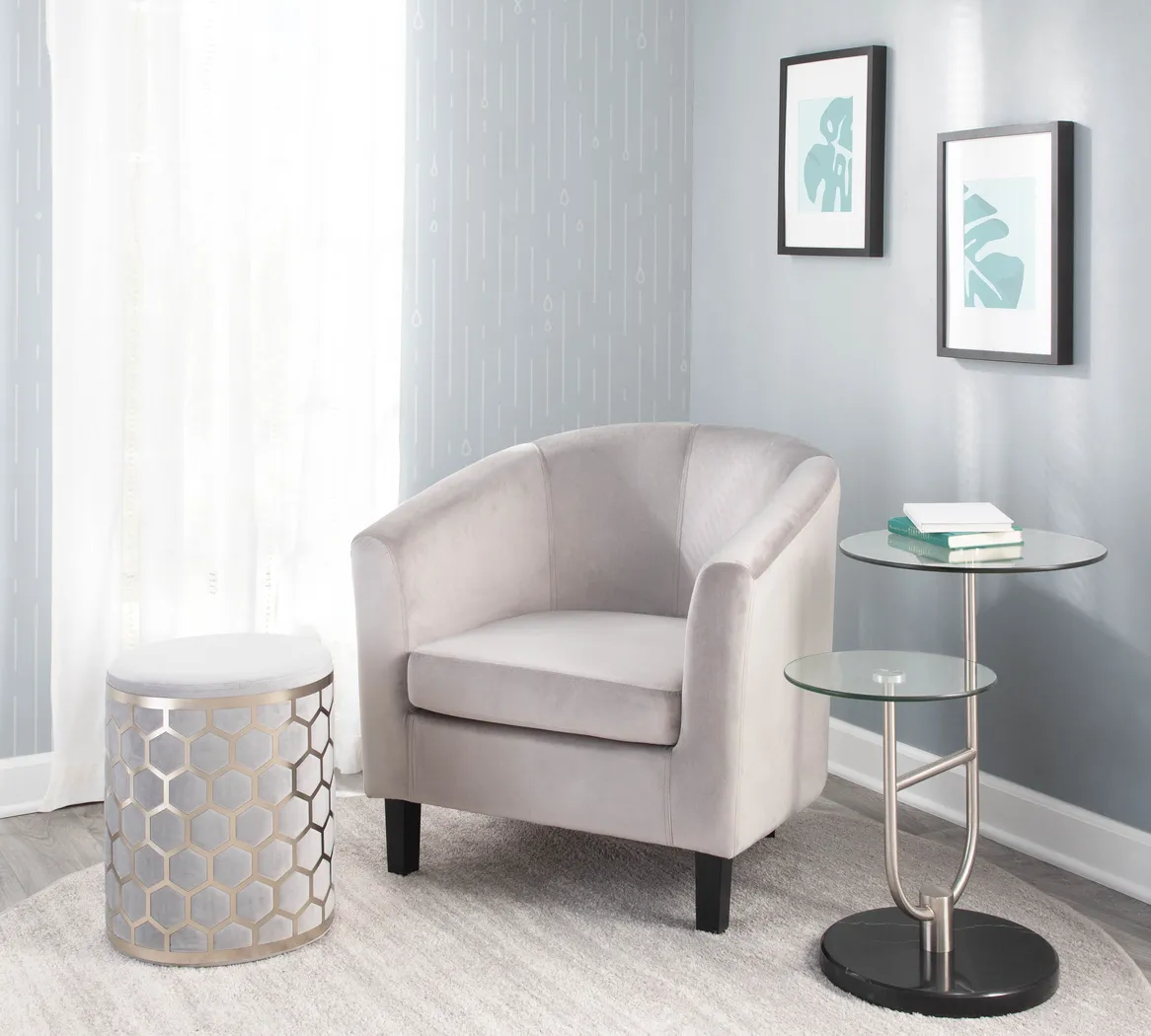 Sandifer Silver Accent Chair - Thumbnail - Image 8