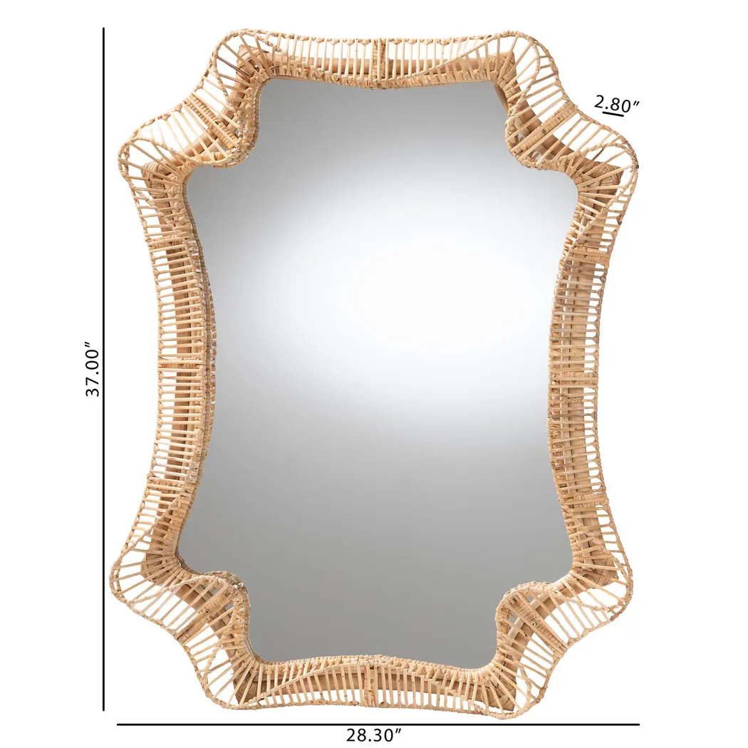 Sandmore Light Brown Mirror - Thumbnail - Image 2