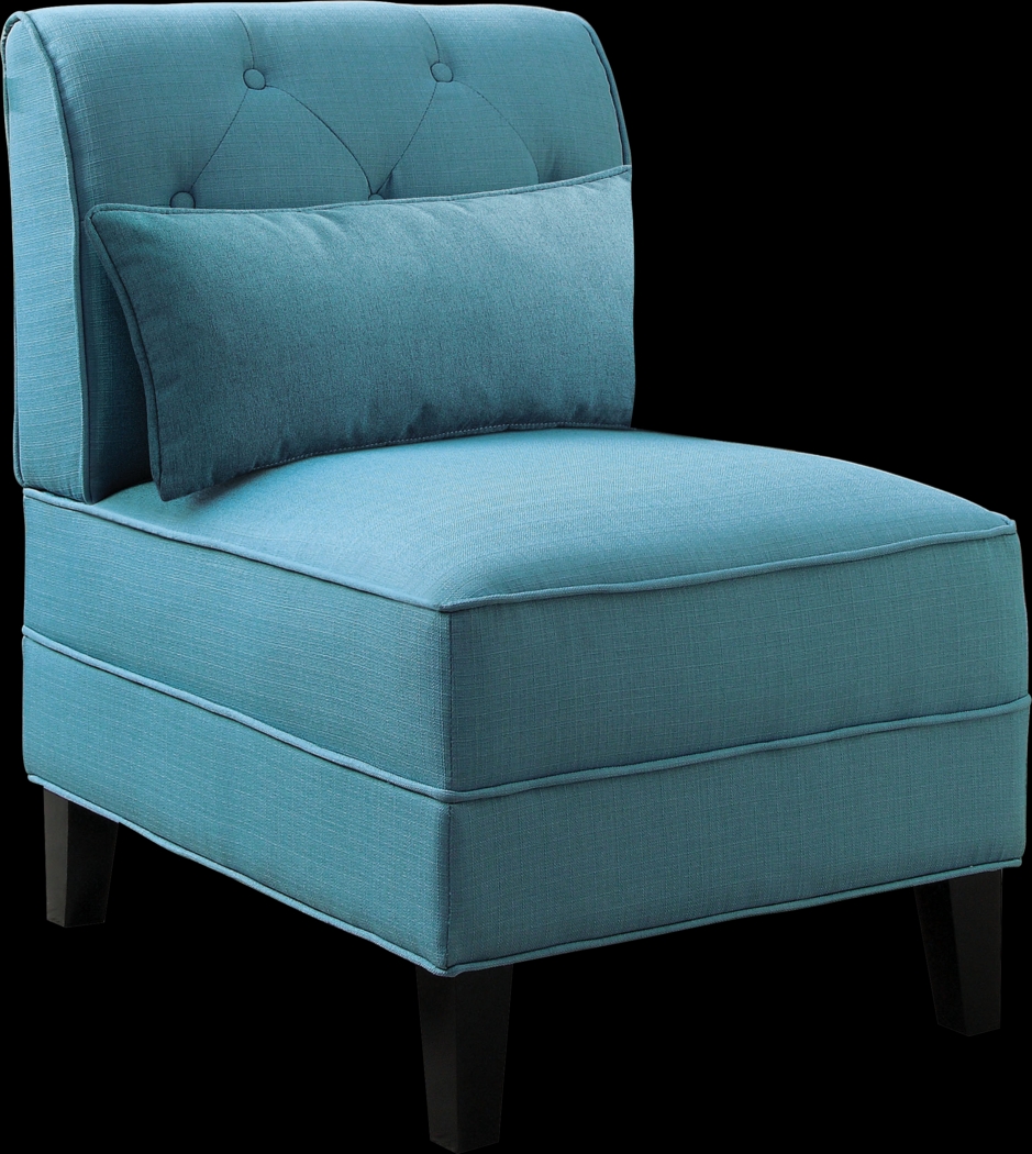Sandra Teal Accent Chair - Thumbnail - Image 1