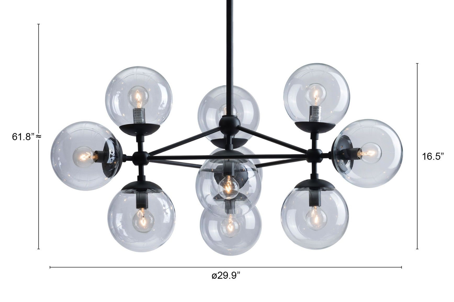 Sandridge Avenue Clear Chandelier - Thumbnail - Image 7