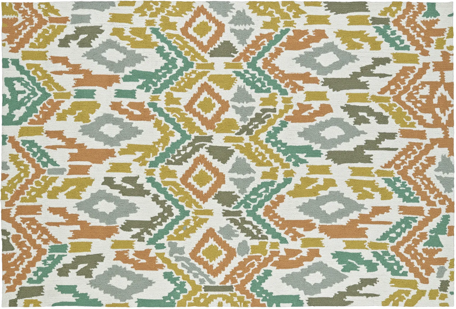 Sandrine Green 7'9 x 7'9 Indoor/Outdoor Rug - Thumbnail - Image 1