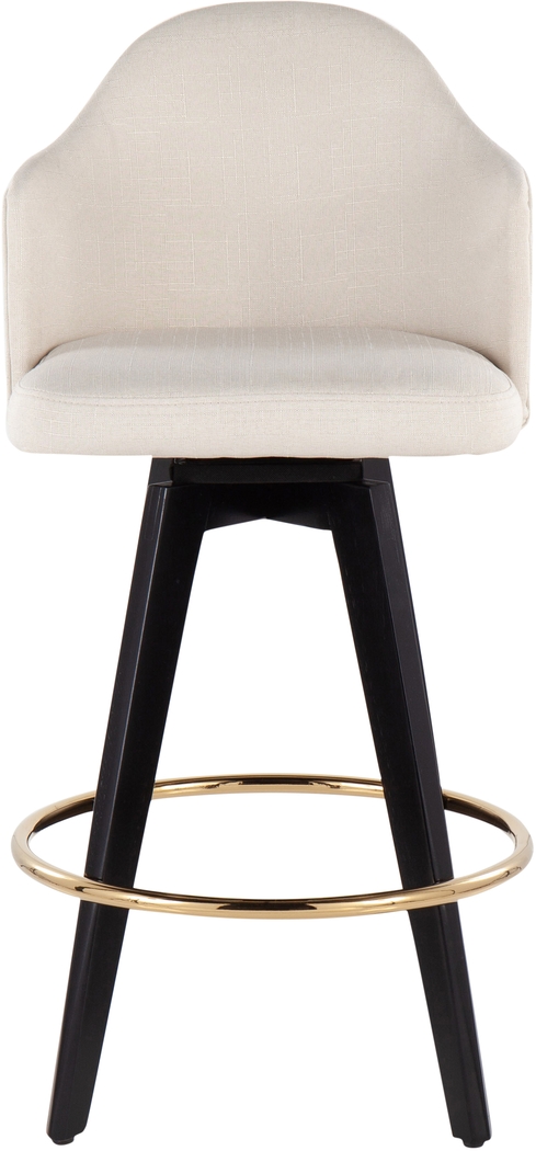 Sandron I Cream Counter Height Stool, Set of 2 - Thumbnail - Image 6