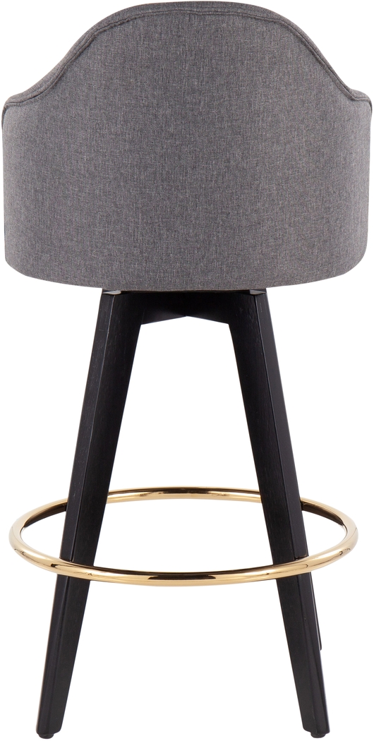 Sandron I Gray Counter Height Stool, Set of 2 - Thumbnail - Image 5