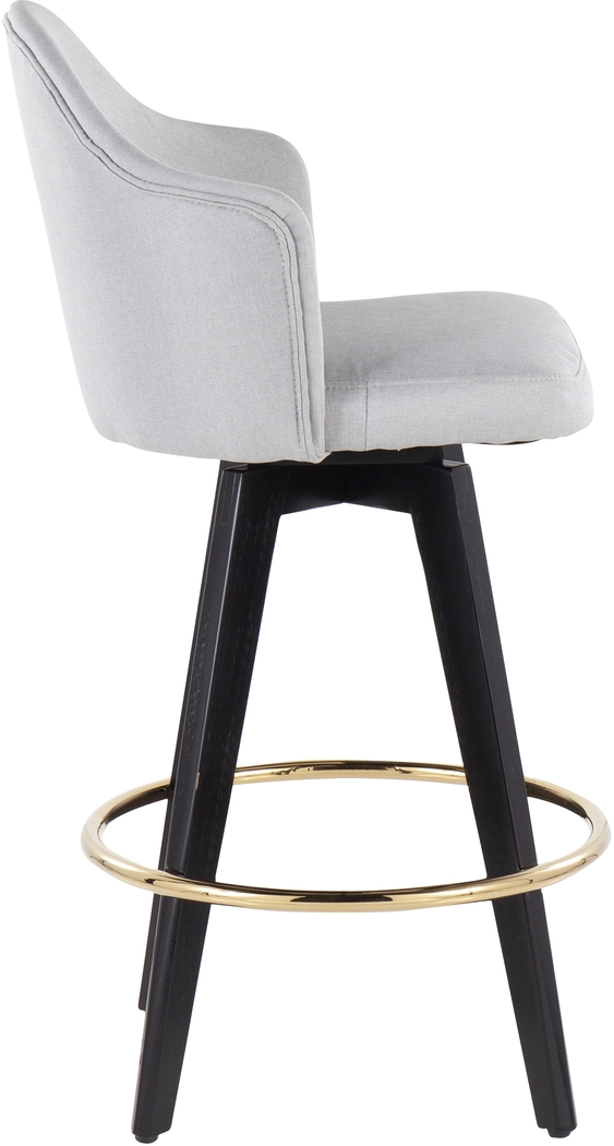 Sandron I Light Gray Counter Height Stool, Set of 2 - Thumbnail - Image 3