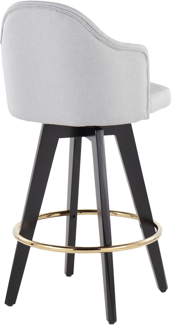 Sandron I Light Gray Counter Height Stool, Set of 2 - Thumbnail - Image 4