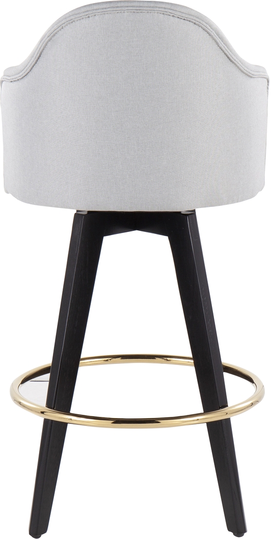 Sandron I Light Gray Counter Height Stool, Set of 2 - Thumbnail - Image 5