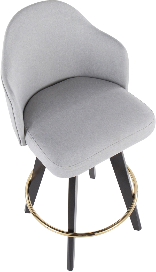 Sandron I Light Gray Counter Height Stool, Set of 2 - Thumbnail - Image 7