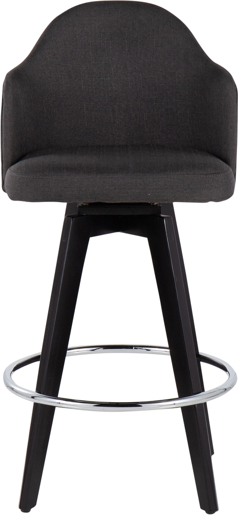 Sandron II Charcoal Counter Height Stool, Set of 2 - Thumbnail - Image 6