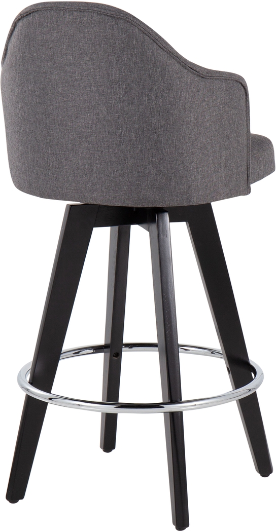 Sandron II Gray Counter Height Stool, Set of 2 - Thumbnail - Image 4