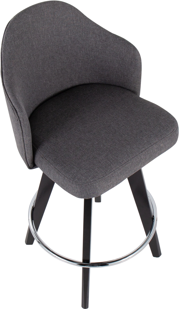 Sandron II Gray Counter Height Stool, Set of 2 - Thumbnail - Image 7