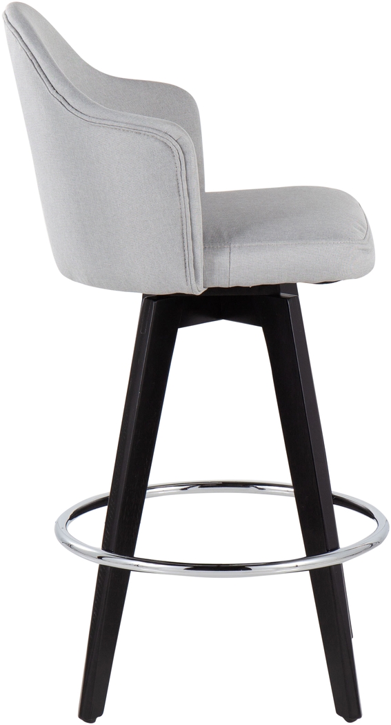 Sandron II Light Gray Counter Height Stool, Set of 2 - Thumbnail - Image 3