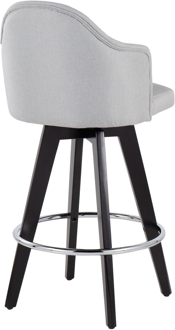 Sandron II Light Gray Counter Height Stool, Set of 2 - Thumbnail - Image 4
