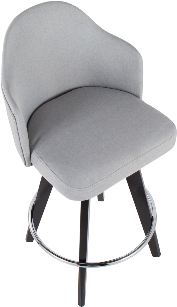 Sandron II Light Gray Counter Height Stool, Set of 2 - Thumbnail - Image 7