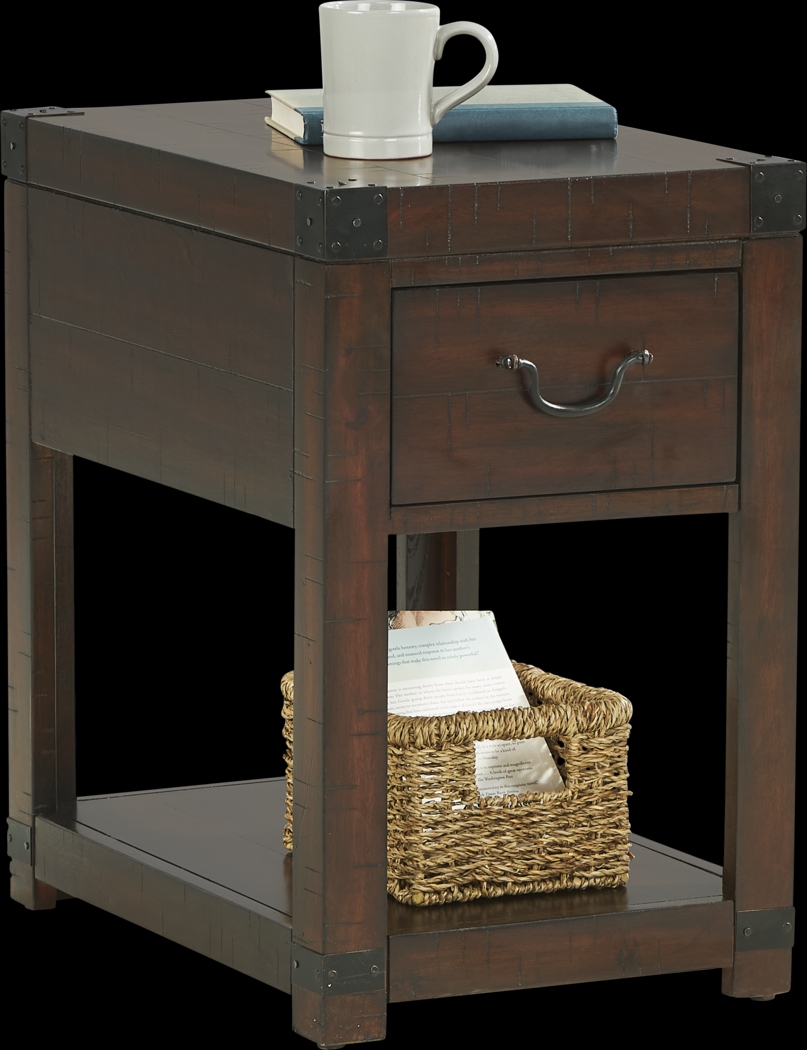 Sandsen Way Brown Chairside Table - Thumbnail - Image 2